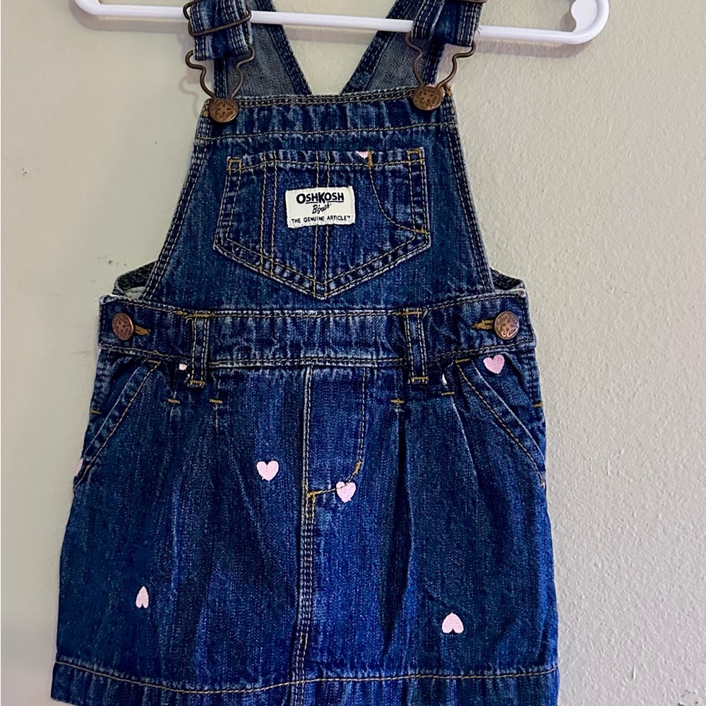 OshKosh B'gosh Blue Denim Girls Overall Dress